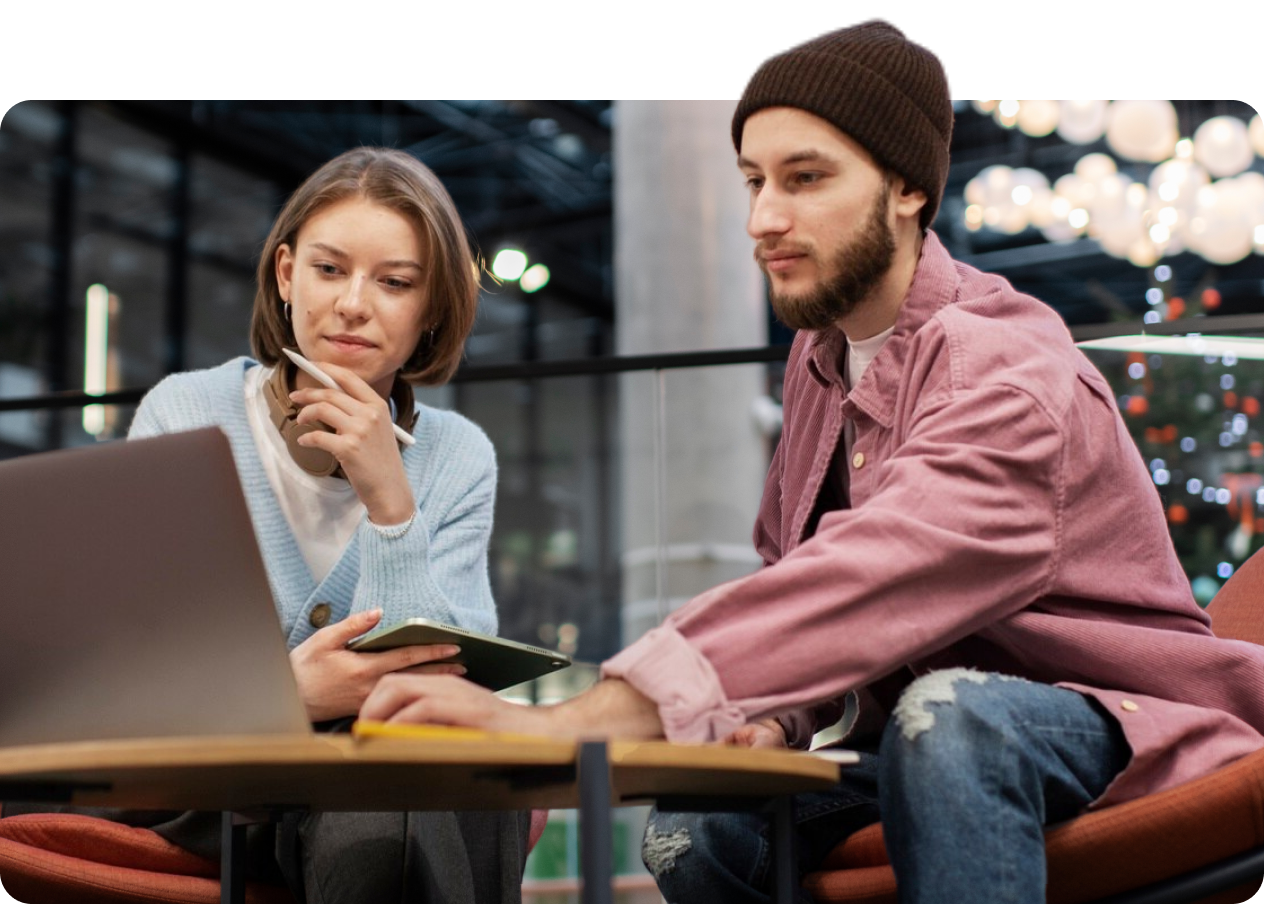 two business partners working